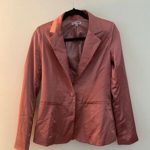 Mauve Satin Blazer